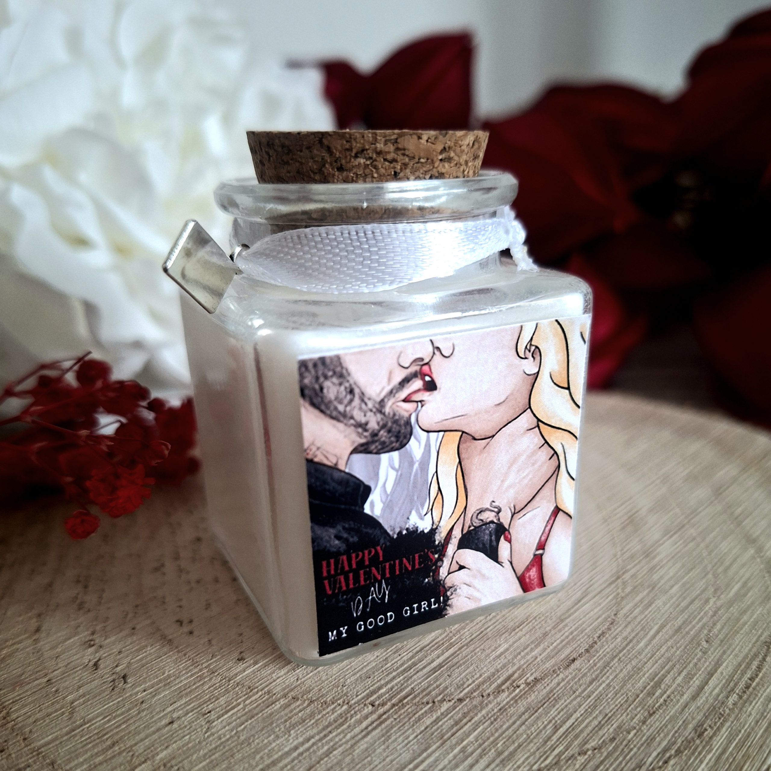 "My good girl" fehér Valentin-napi gyertya - Image 2